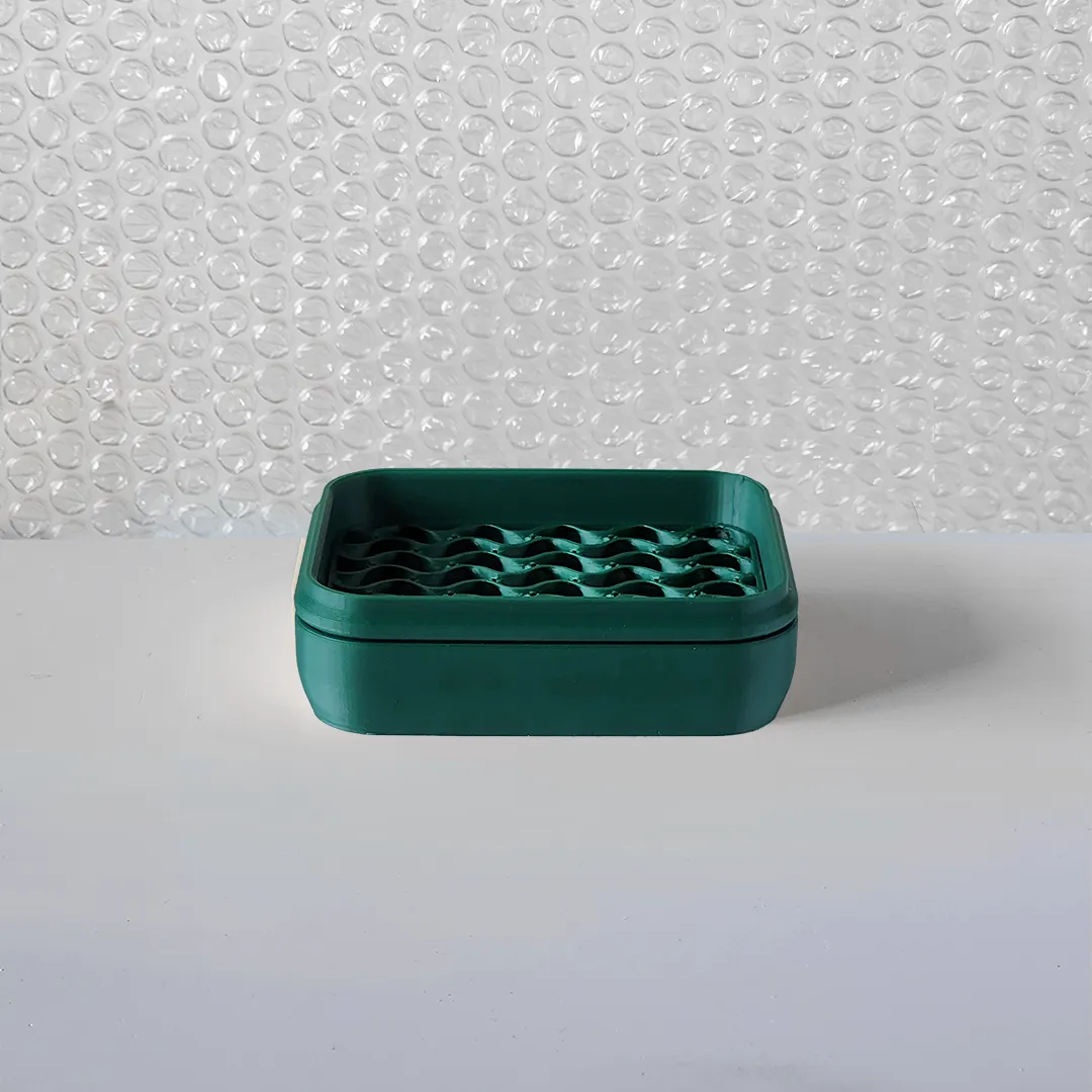 Rectangular Travel Soap Case Recovered Plastic