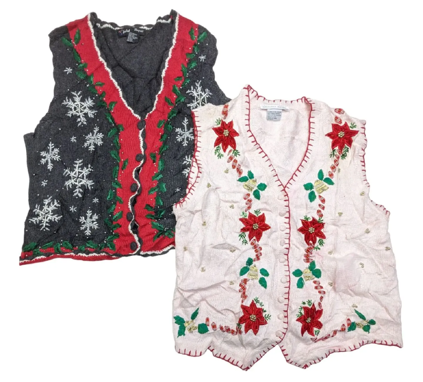 Recycle & Good Vintage Christmas Vests 27 pcs 23 lbs F1025204-16