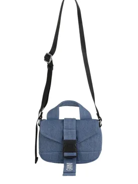 Recycled Tech Mini Satchel Denim Bag