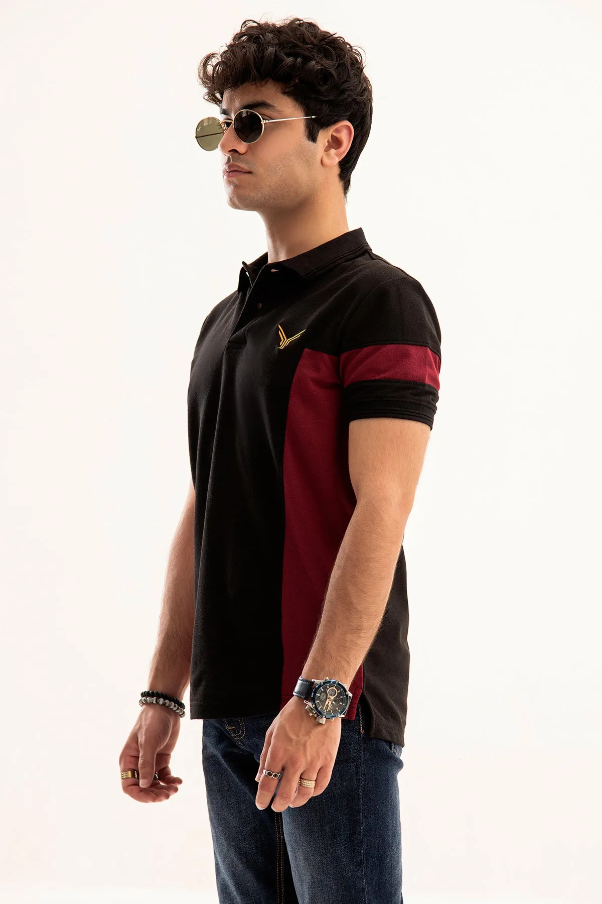 Red & Black polo