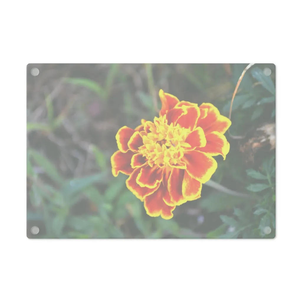 Red and Yellow Flower Cutting Board