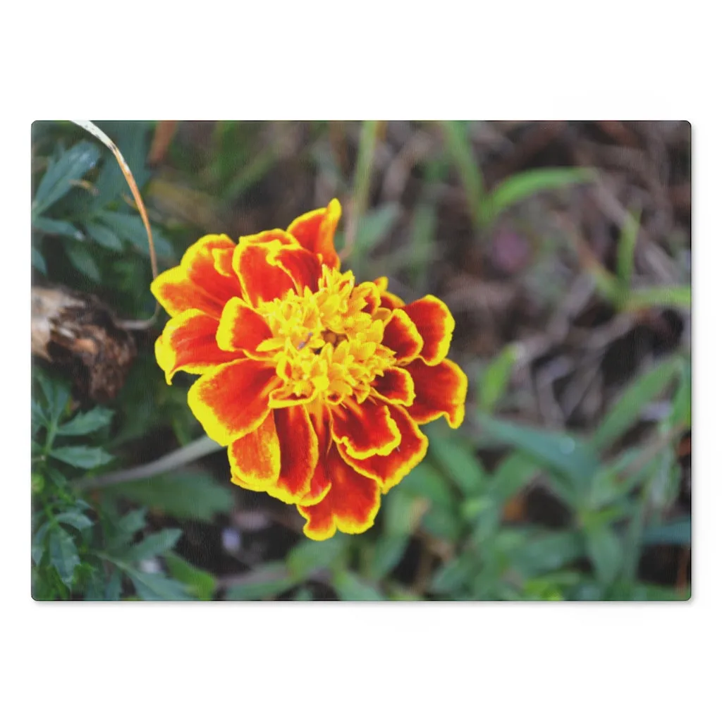 Red and Yellow Flower Cutting Board