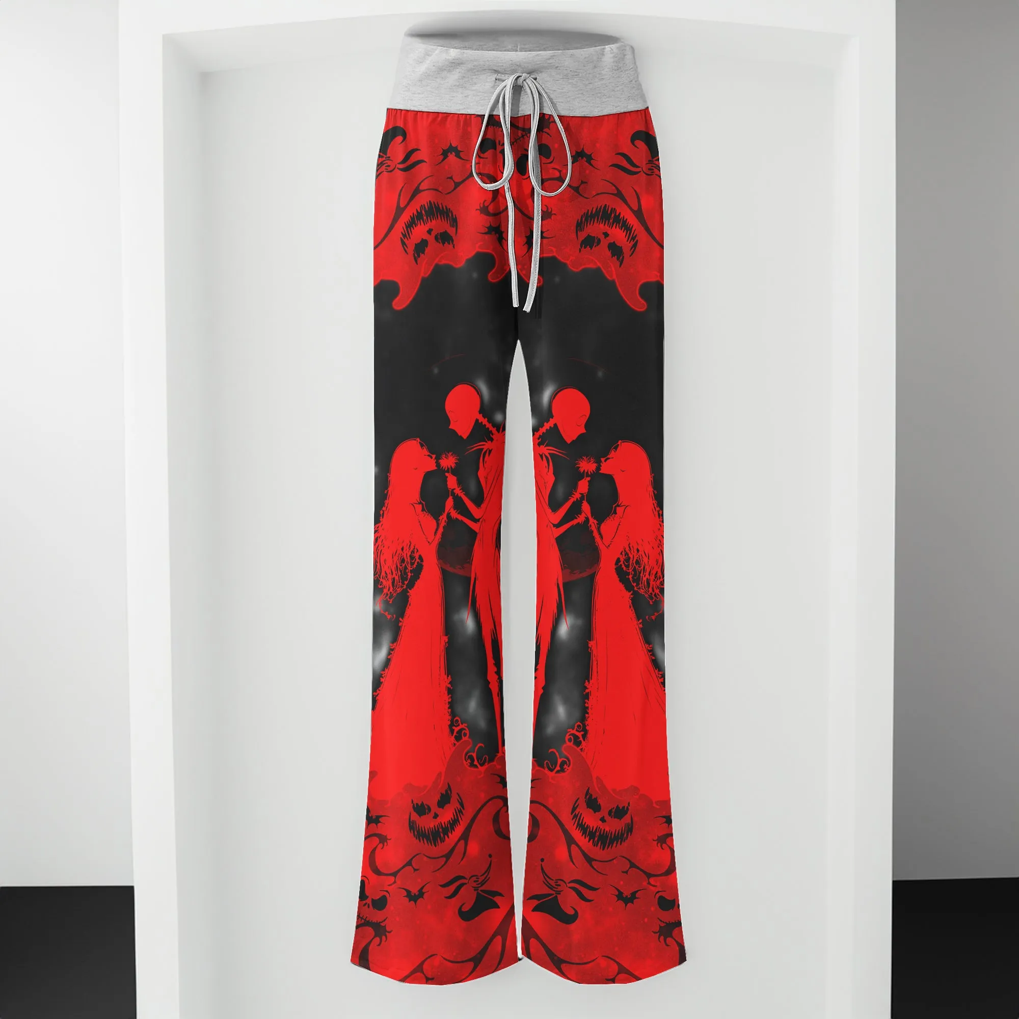 Red Couple Nightmare Women's High-waisted Wide Leg Pants