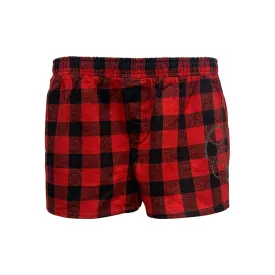 Red Flannel Pajama Shorts