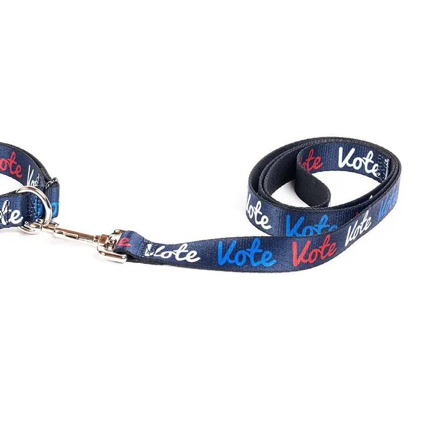 Red, White and Vote Dog Leash by Paula Kong