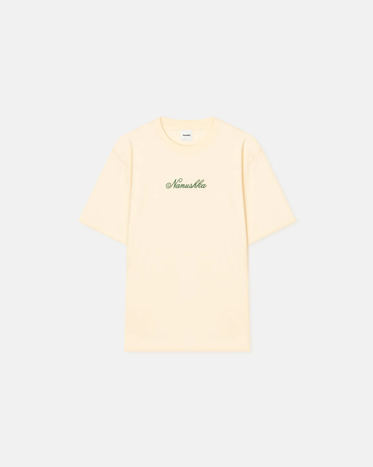 Reece - Embroidered Cotton-Jersey T-Shirt - Creme/Green