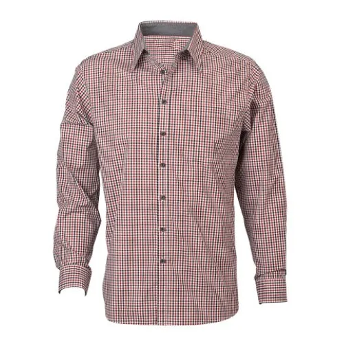 Reflections Two Tone Gingham Check Long Sleeve Shirt