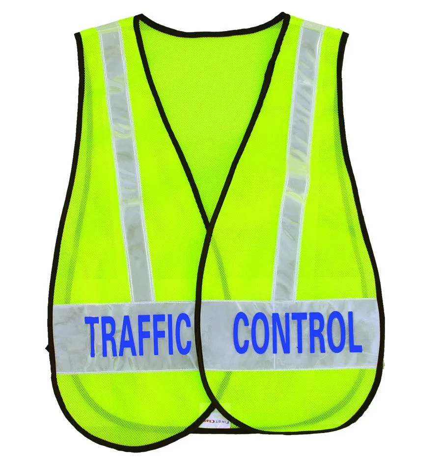 Reflective Safety Vests with Message ID (Lime Green)