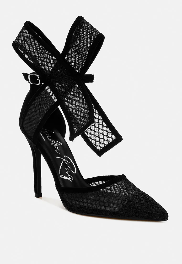 Regenta Big Bow Detail Stiletto Sandals