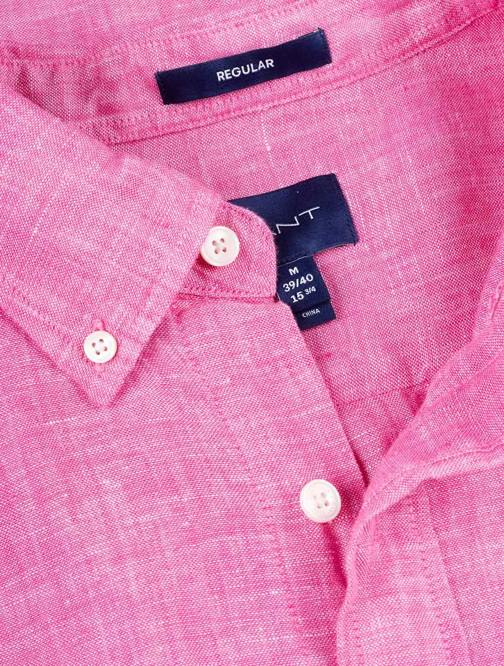 Regular Linen Shirt Perky Pink