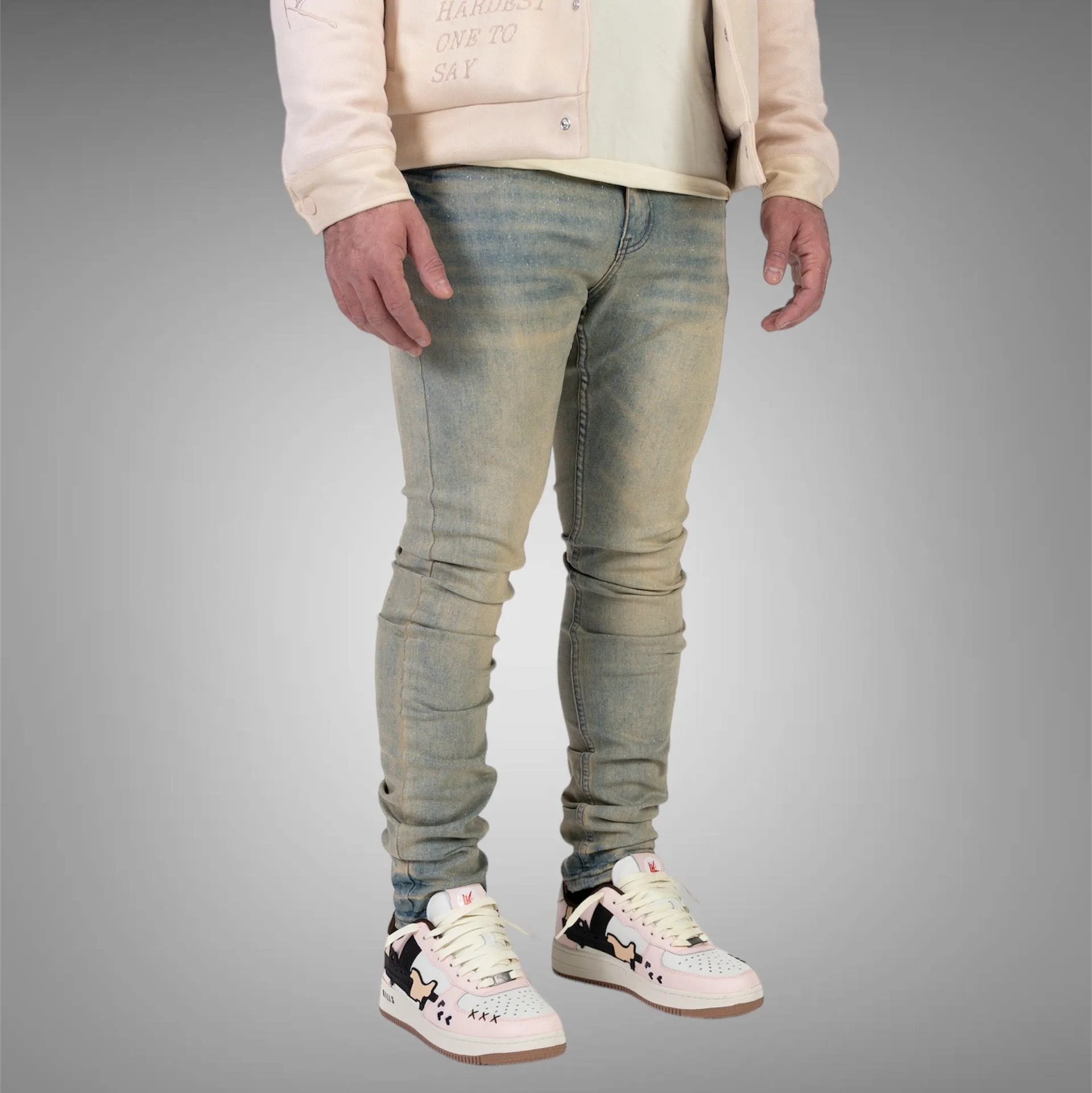 Relapse Jeans Shooting Stars Skinny Denim Sand Wash