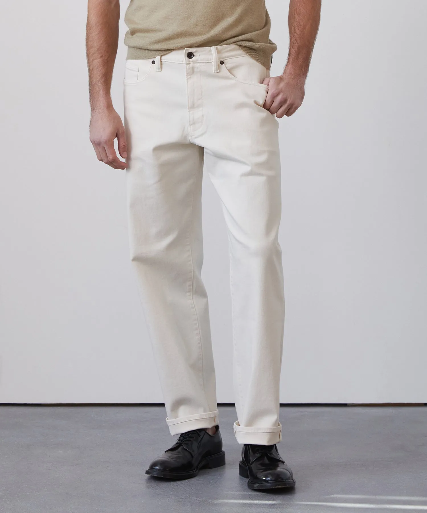 Relaxed Fit 5-Pocket Chino in Canvas