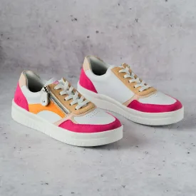 Remonte - D0J01-84 - White/Magenta/Orange/Tan