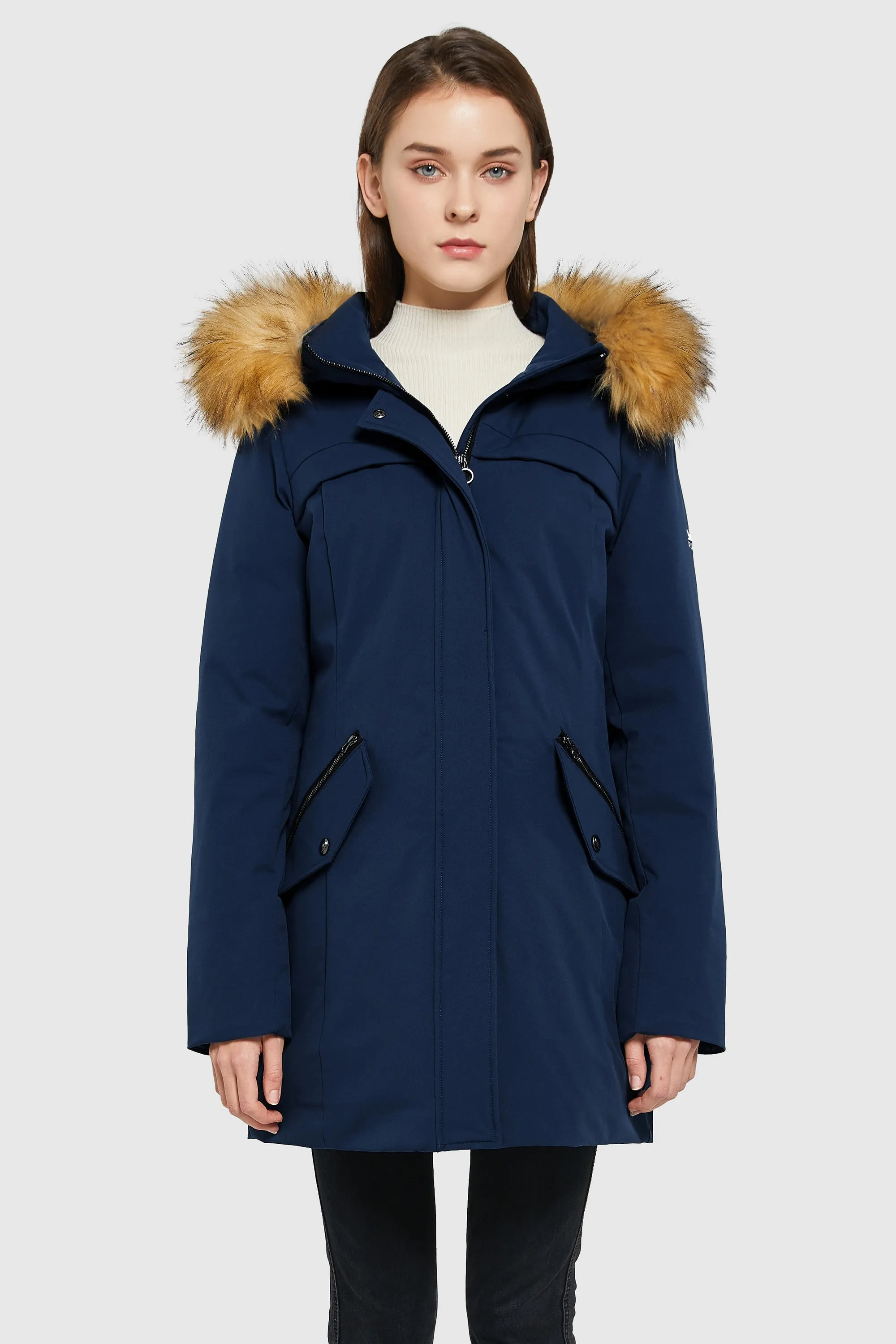 Removable Hood Winter Down Coat