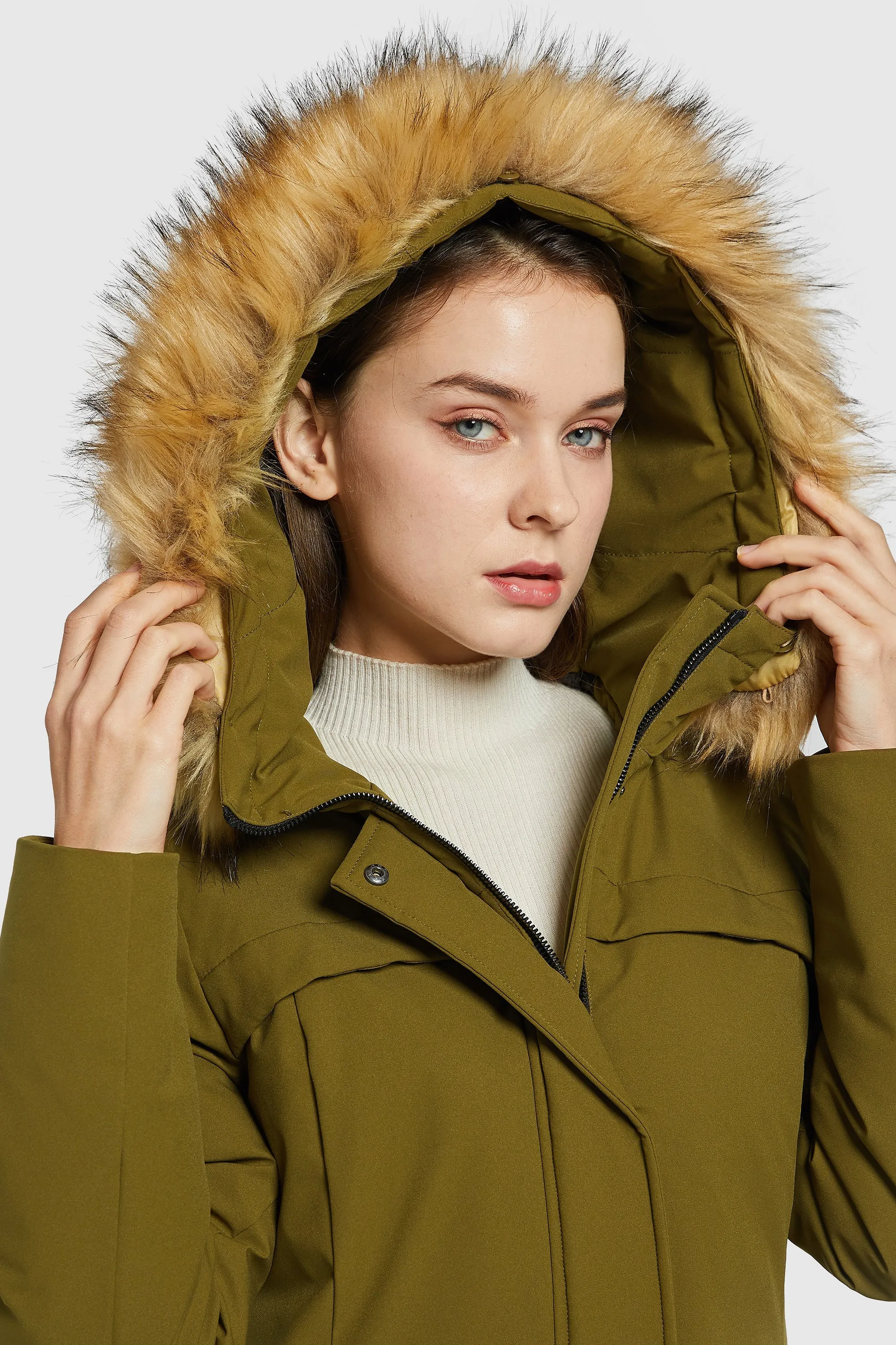 Removable Hood Winter Down Coat