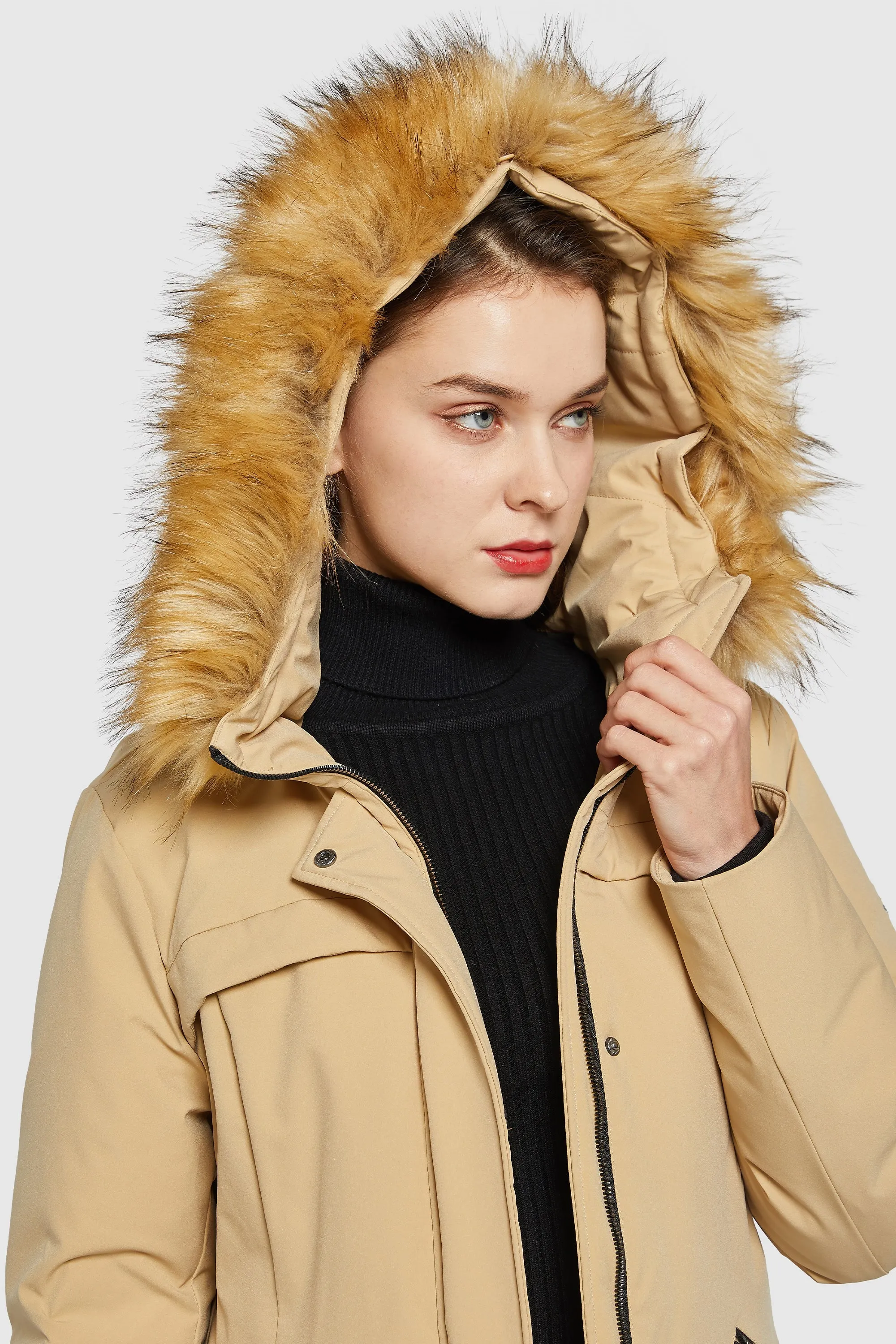 Removable Hood Winter Down Coat