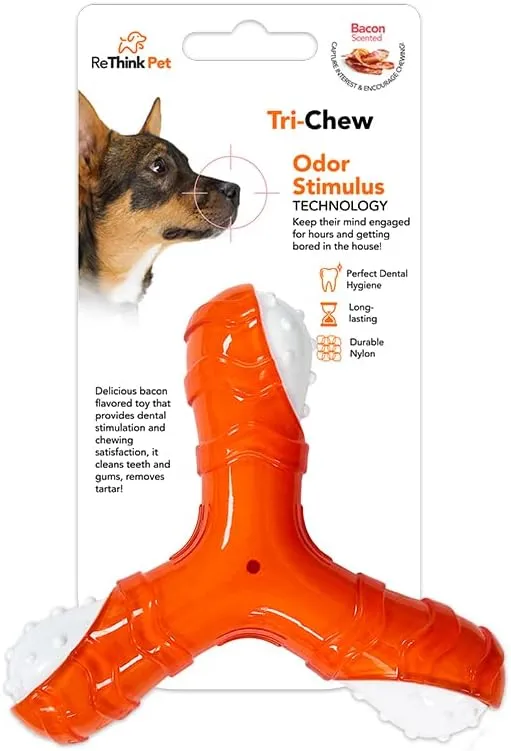 Rethink Pet Tri-Chew Bacon Scented