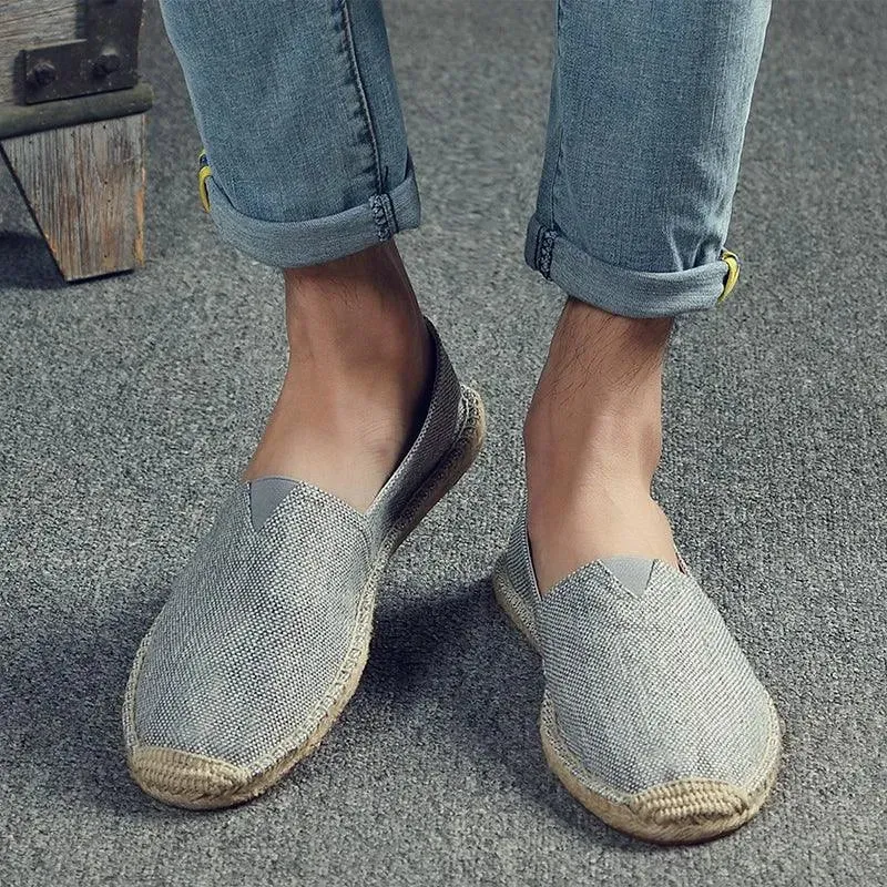 Retro Fit Linen Loafers