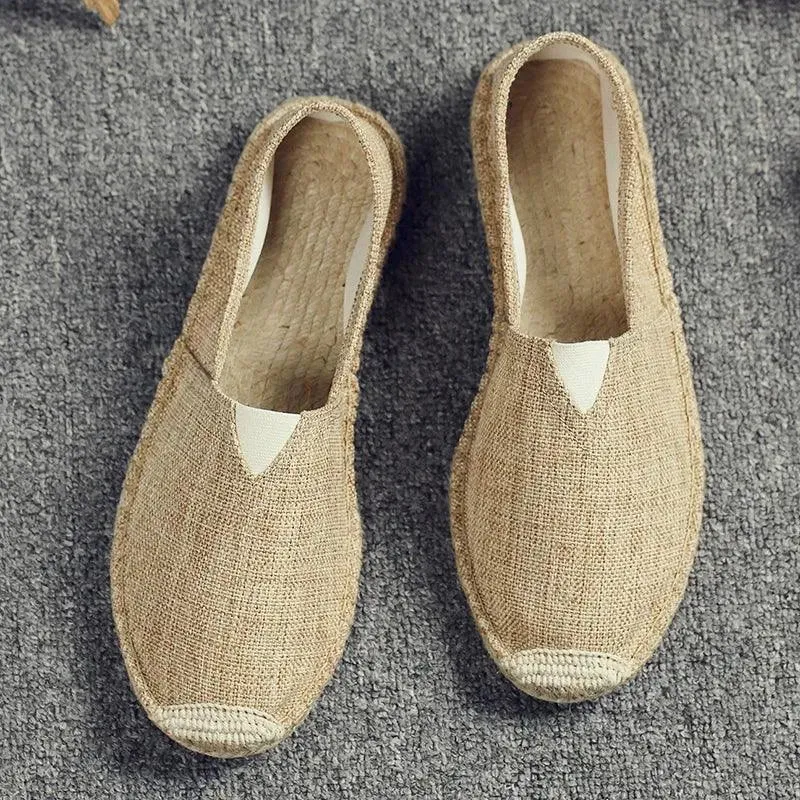 Retro Fit Linen Loafers