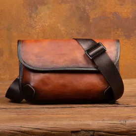 Retro Handmade Leather Crossbody Bag