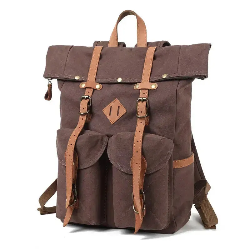 Retro Waterproof Canvas Backpack