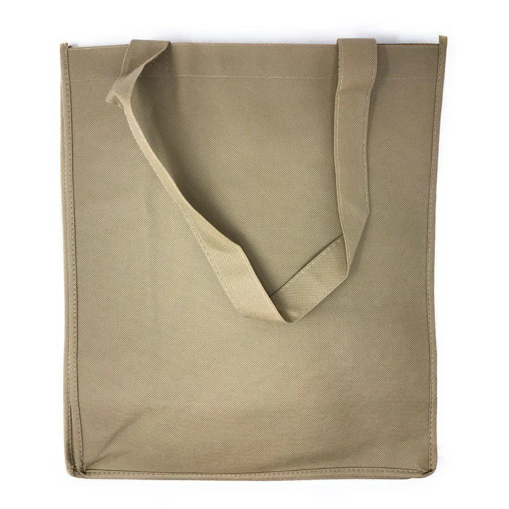 Reusable Grocery Shopping Tote Bags With Gusset Eco Friendly 13X15inch