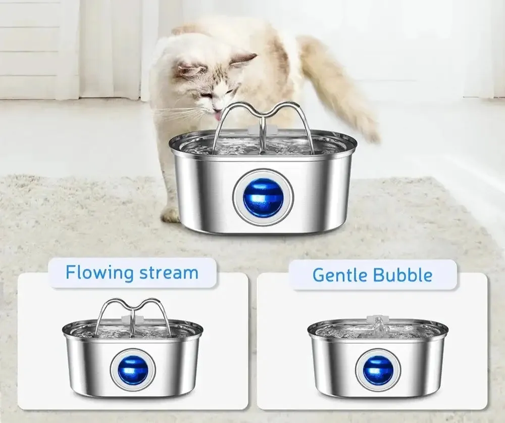 Revolutionary 3.2L Stainless Steel Pet Water Fountain