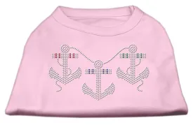 Rhinestone Anchors Shirts Light Pink XXL (18)