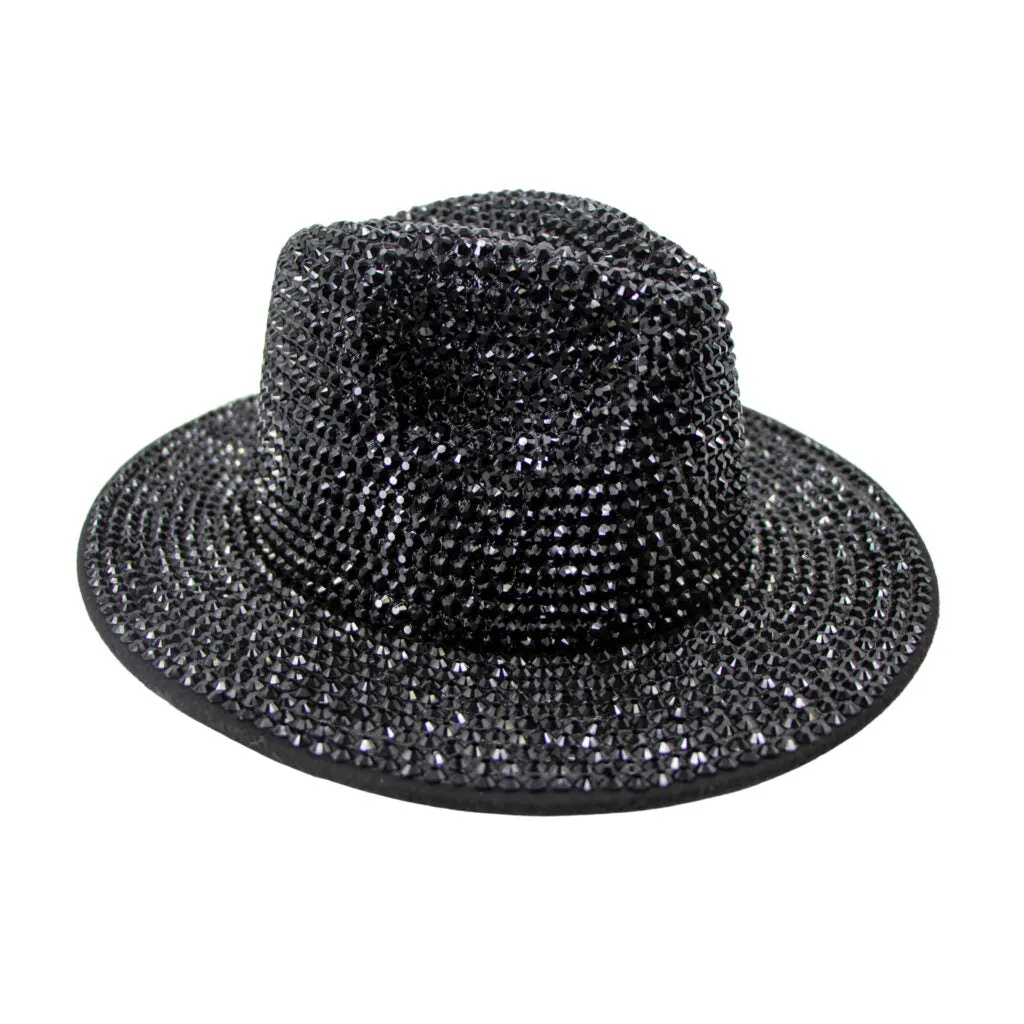 Rhinestone Fedora Hat