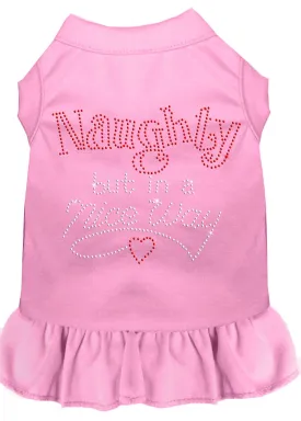 Rhinestone Naughty But In A Nice Way Dress Light Pink Xs (8)