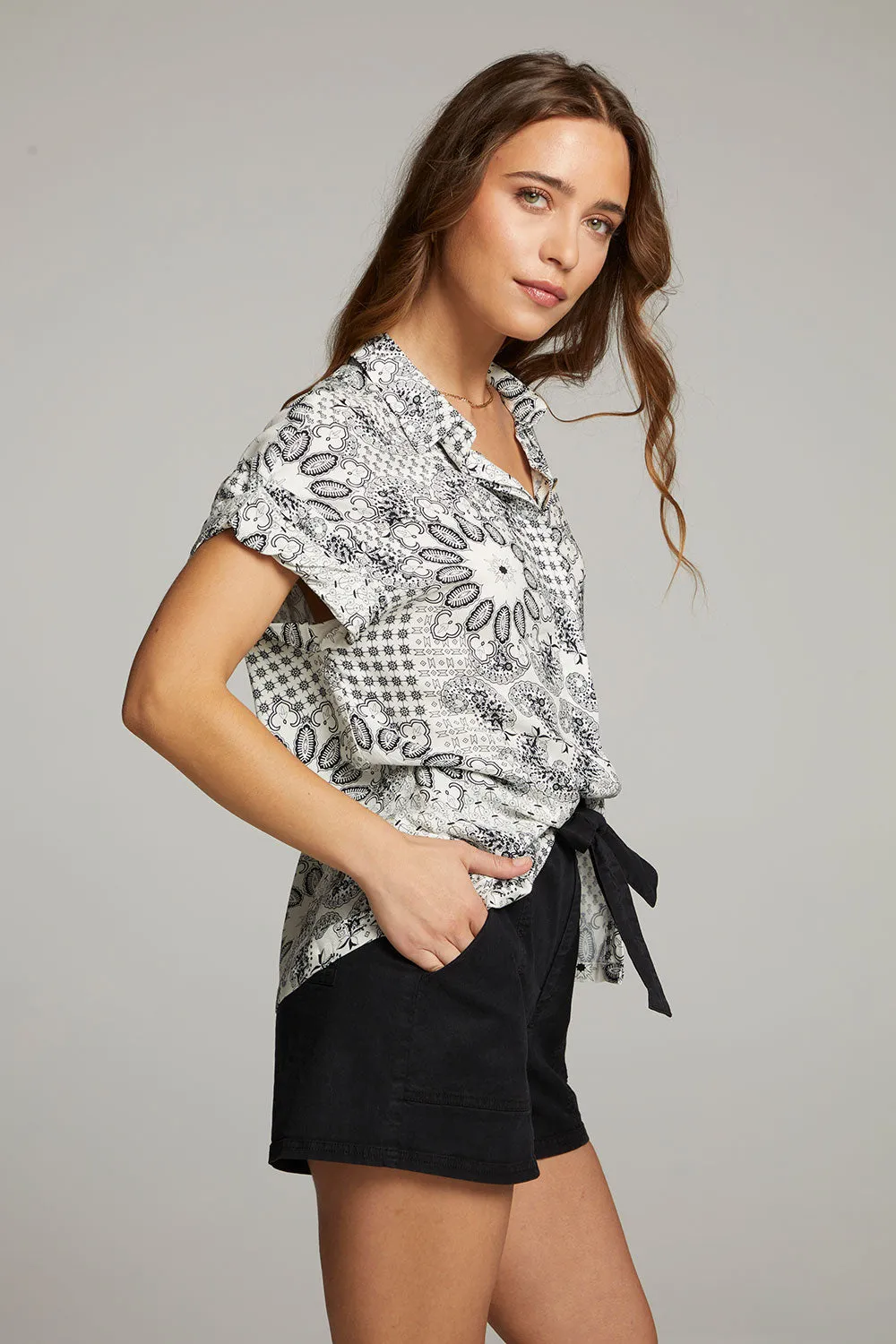 Rhythmm Paisley Bandana Button Down