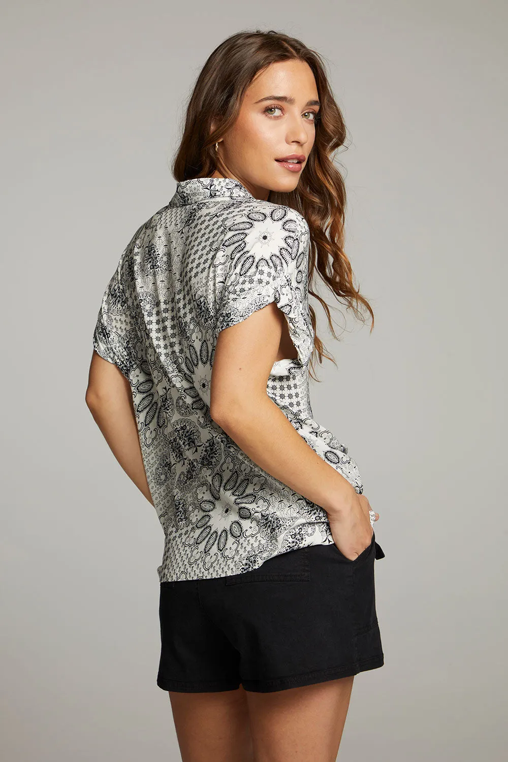 Rhythmm Paisley Bandana Button Down