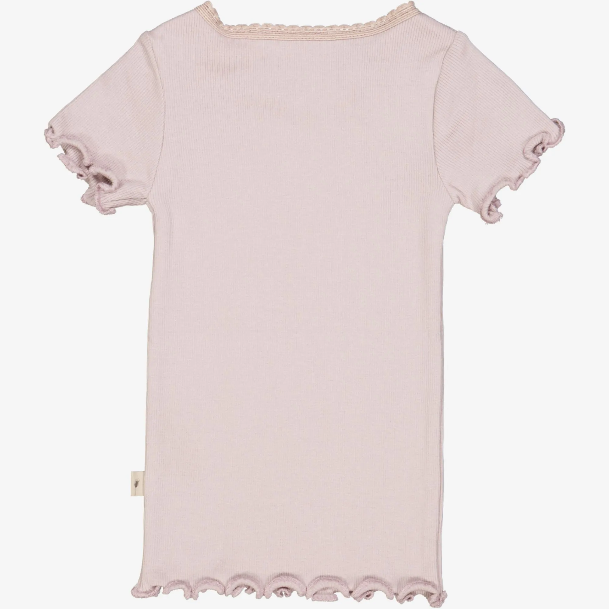 Rib T-Shirt Lace SS | Baby - soft lilac