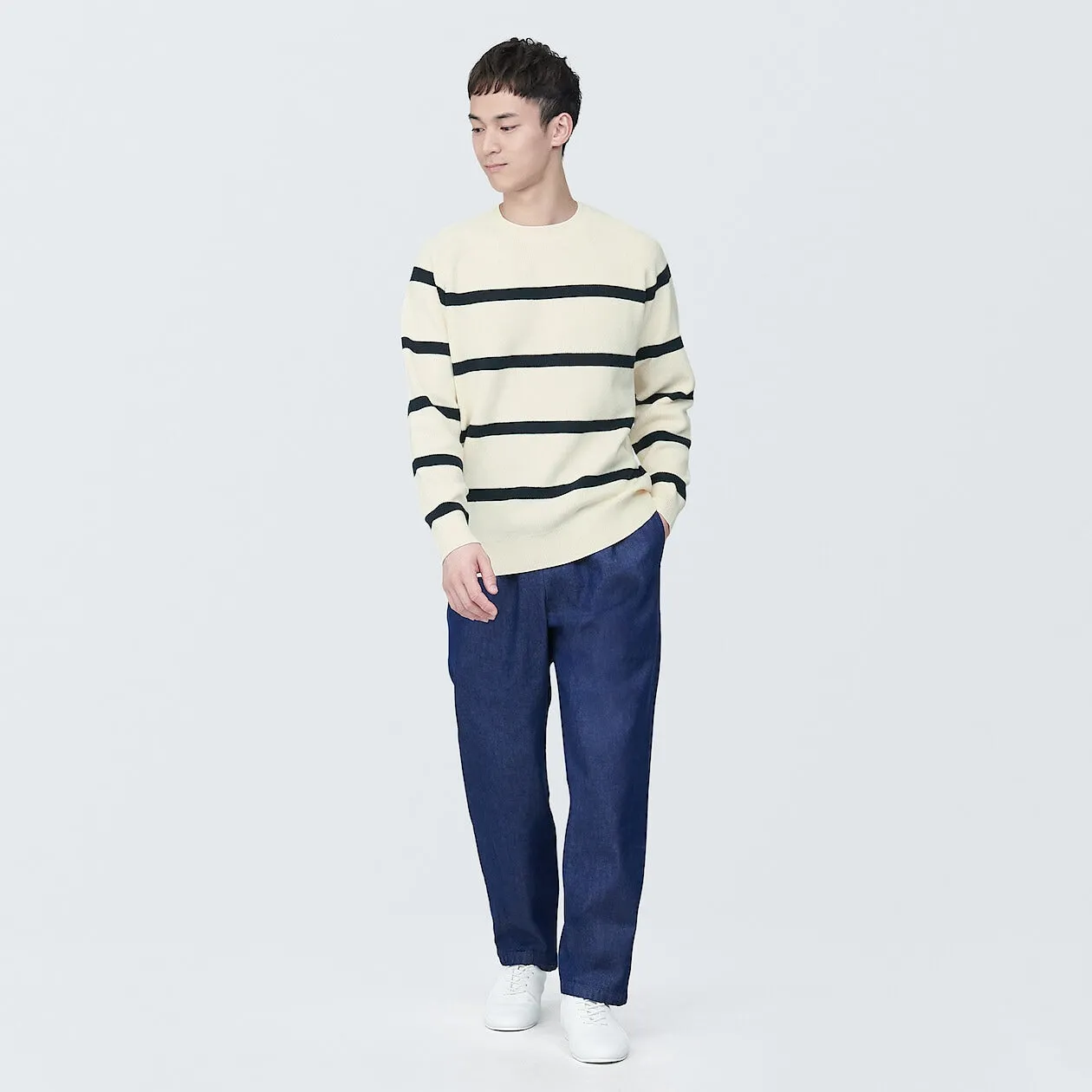 Ribbed Crewneck Sweater