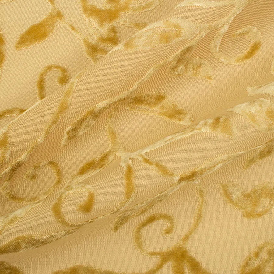 Rich Beige Devoré Velvet