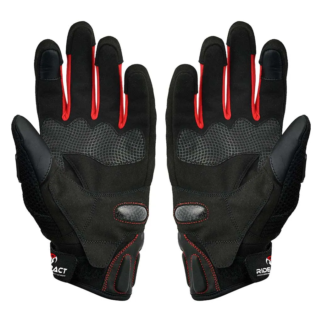 RIDERACT® Summer Motorbike Gloves REDO Moto Gloves