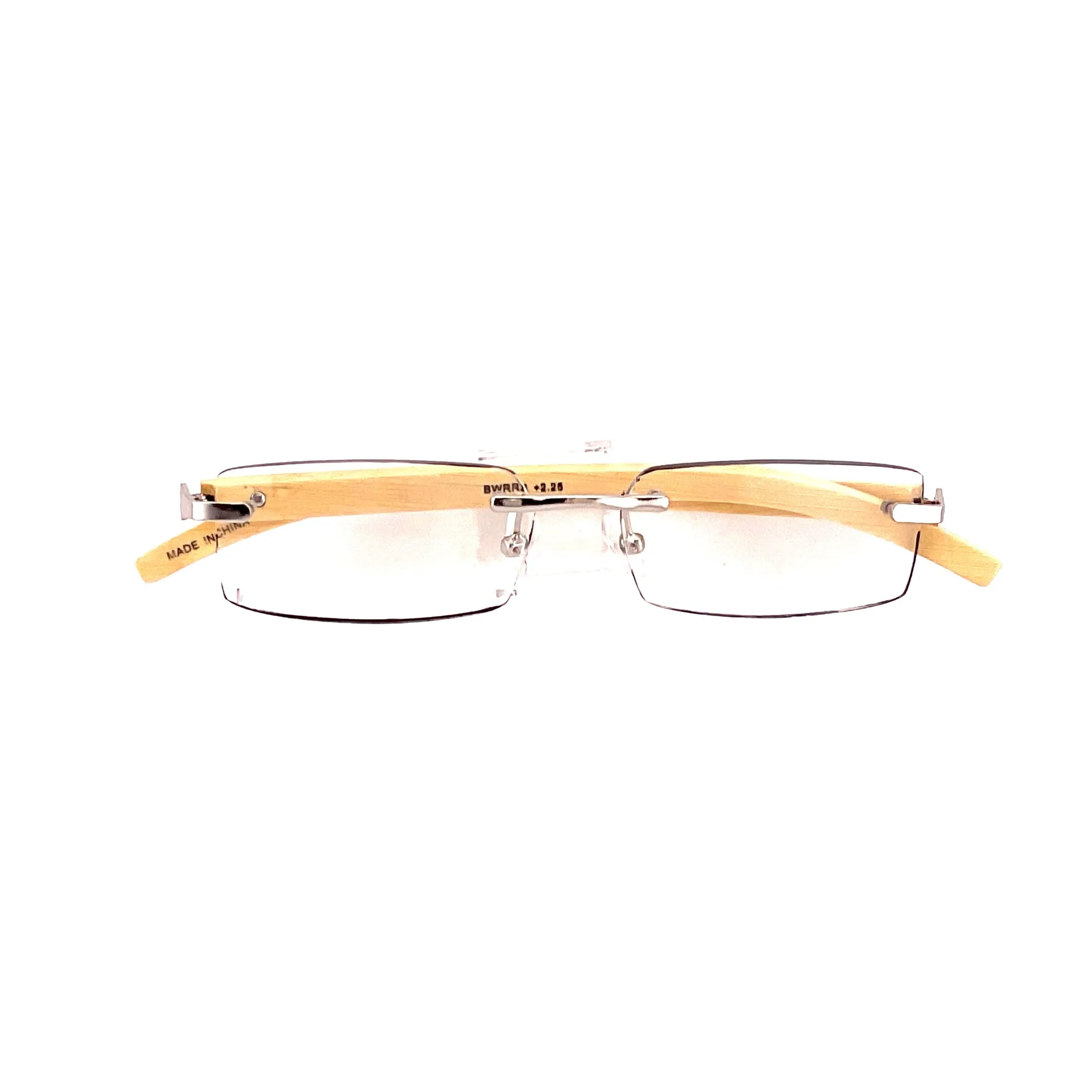 Rimless Bamboo Readers With Box