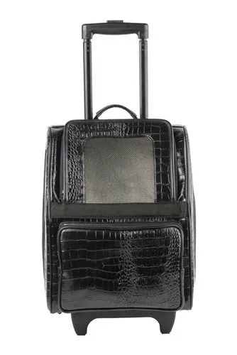 Rio Bag On Wheels Carrier Bag - Black Croco