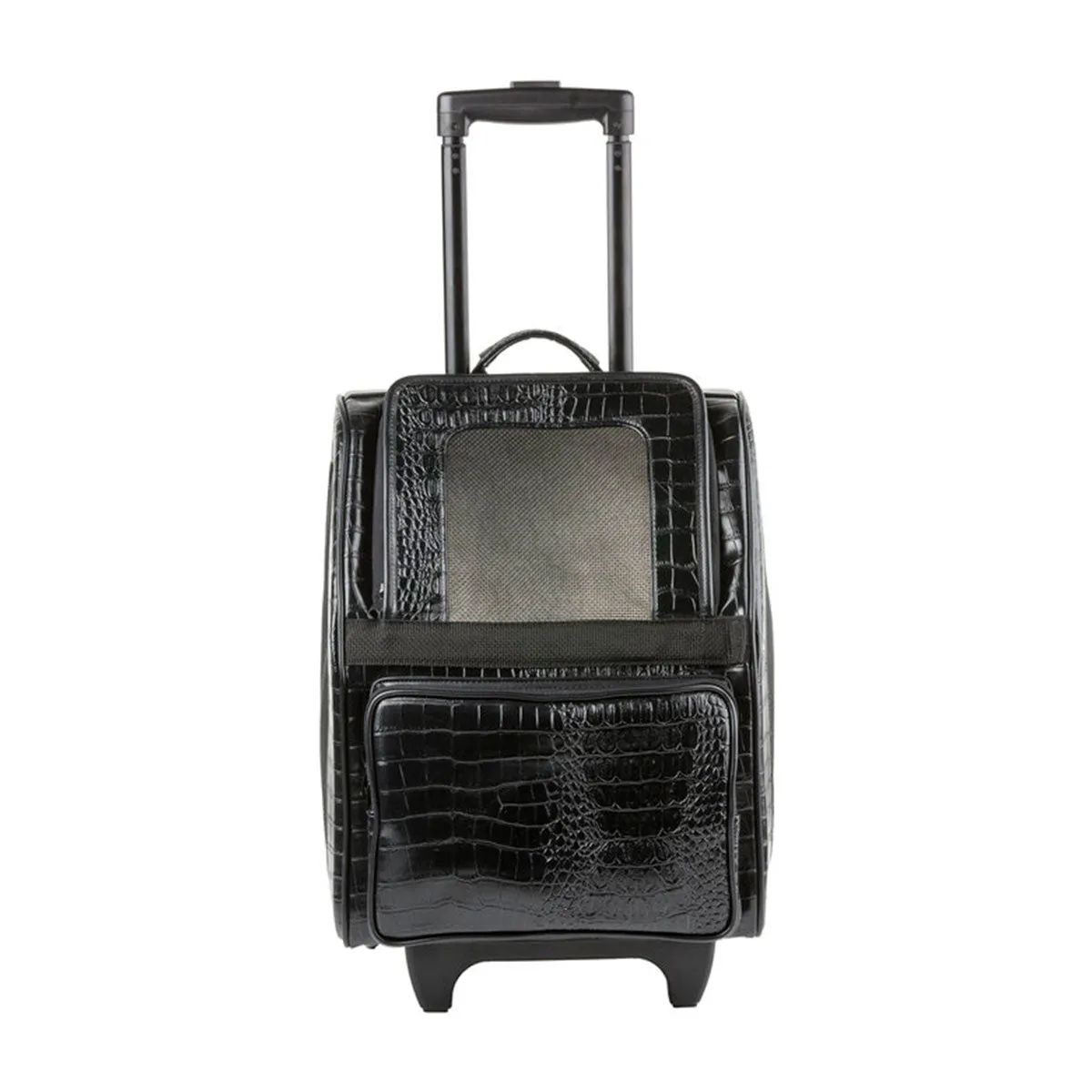 Rio Carrier Bag on Wheels - Black Croco