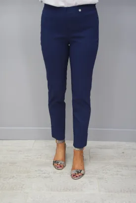 Robell Bella Air Force Blue 7/8 Trousers  -  51568 5499 68