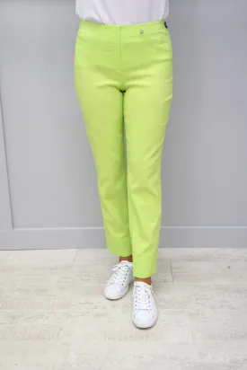 Robell Bella Lime Green 7/8 Trousers - 51568 5499 810/825