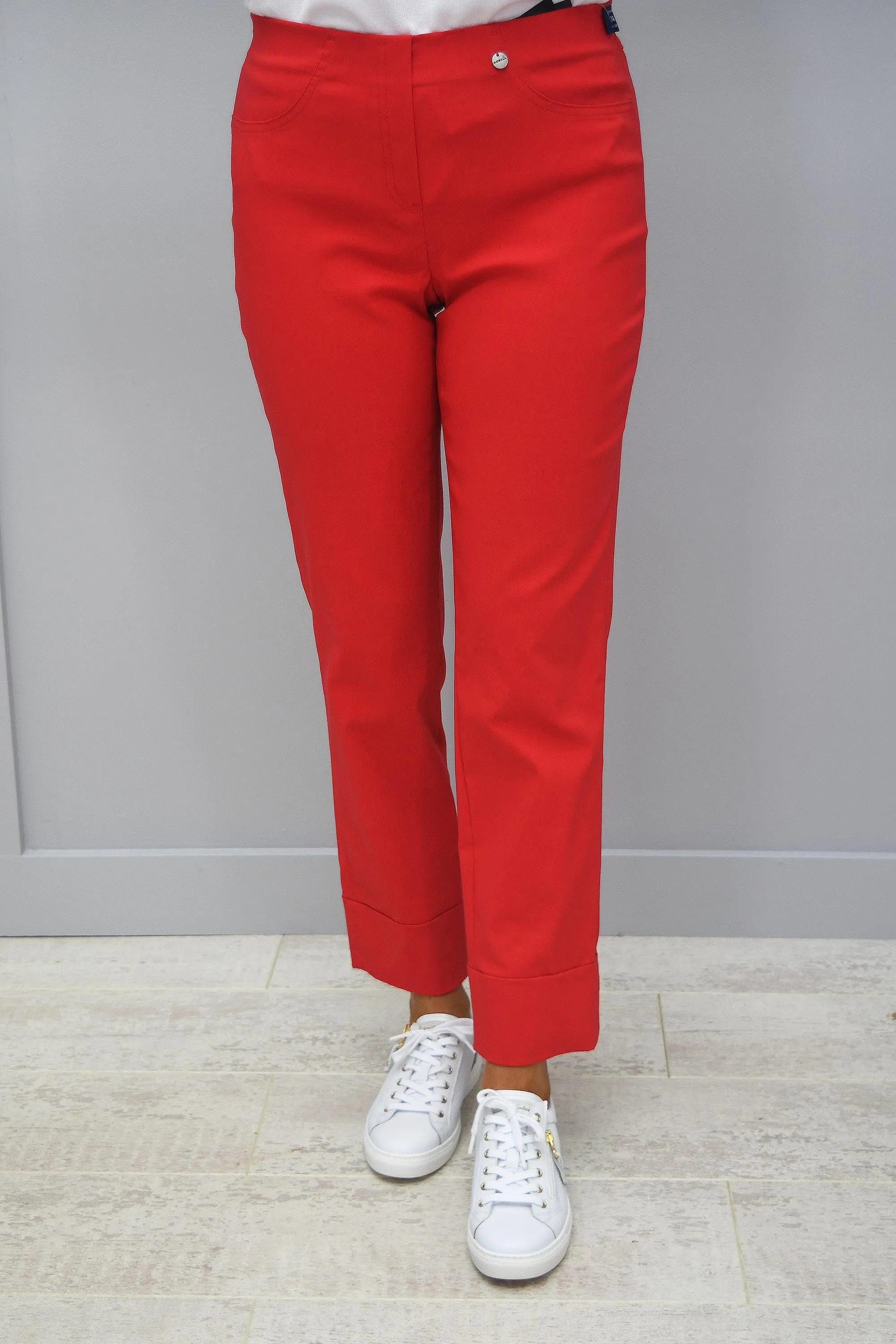 Robell Bella Red 40 7/8 Trousers - 51568 5499