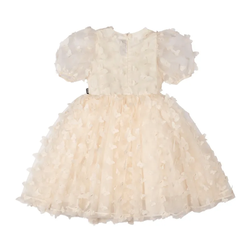 Rock Your Kid Cream Butterfly Tulle Party Dress