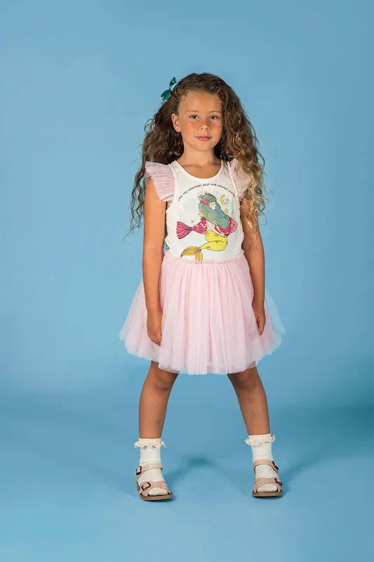 Rock Your Kid Save the Mermaids Singlet Circus Dress