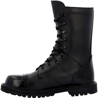 Rocky Women's Lace Up 10" Slip Resist Military Jump Boot -Black- RKC157