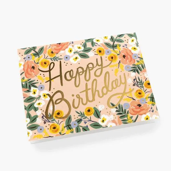 Rose Birthday Card