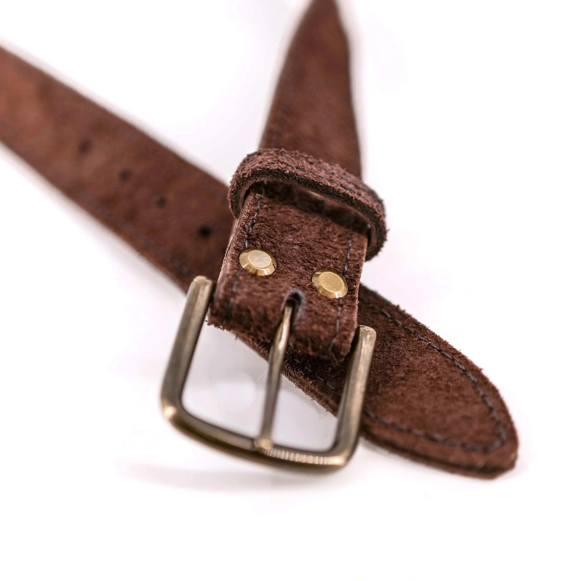 Rough Brown Leather Belt