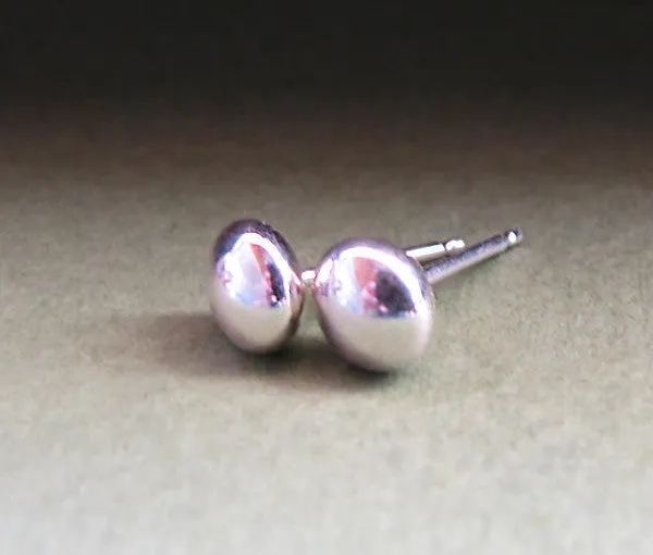 Round Stud Earrings