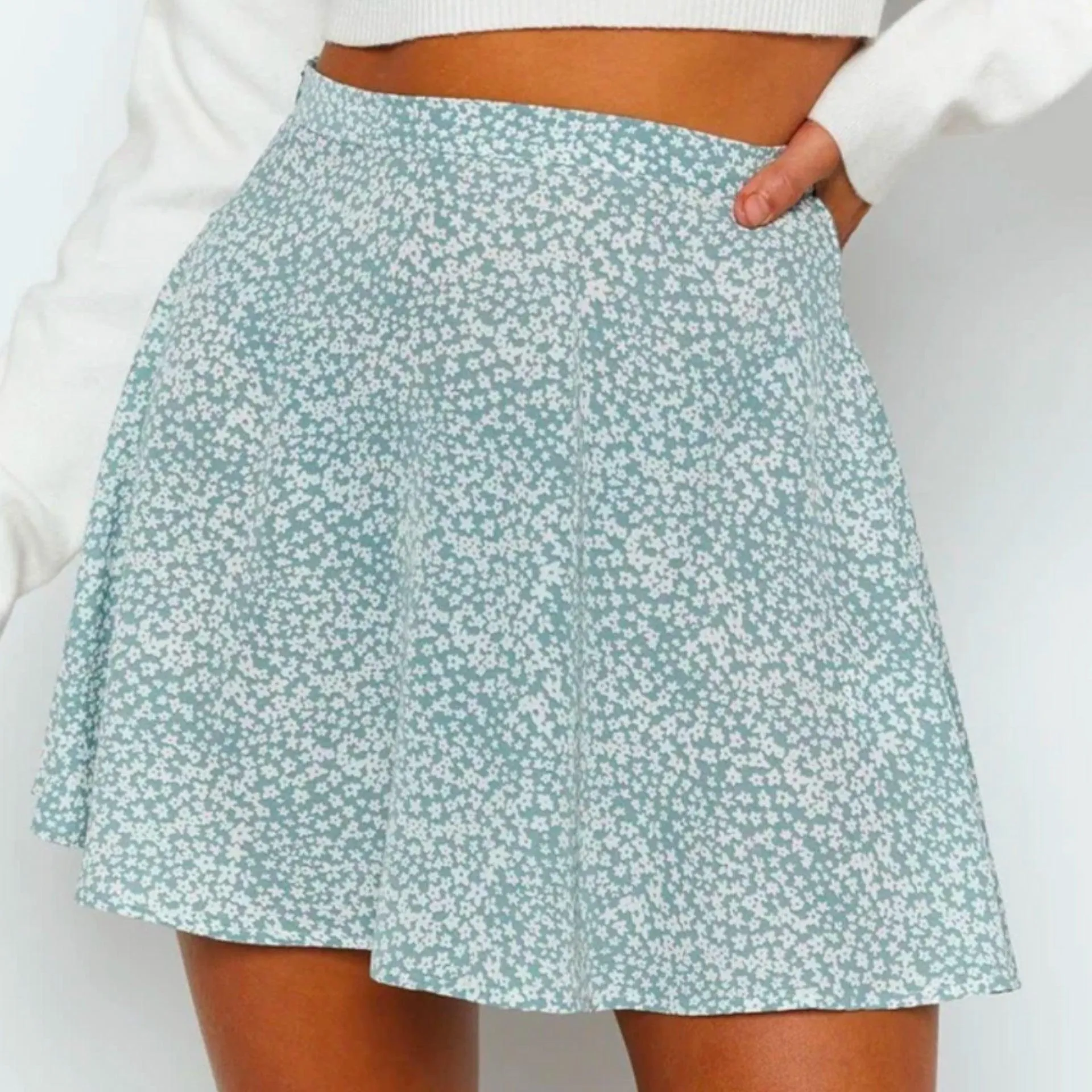 Roy Flared Mini Skirt