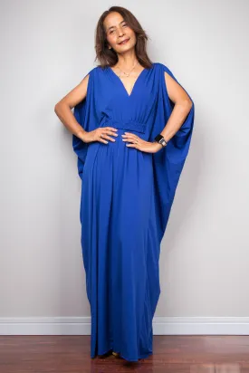 Royal Blue Kaftan Maxi Dress